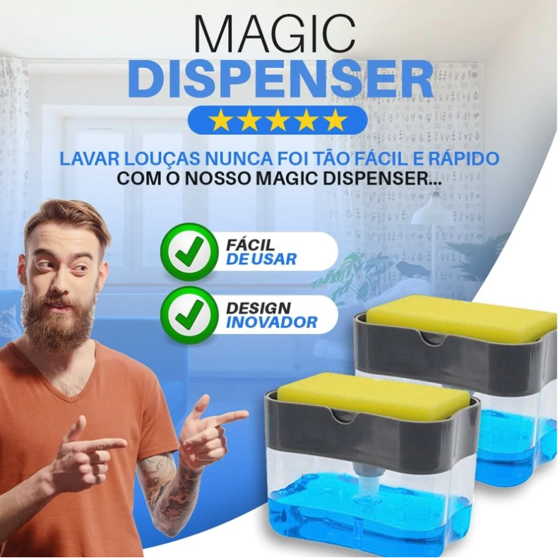 Magic Dispenser - Dispensador de Detergente para Louça